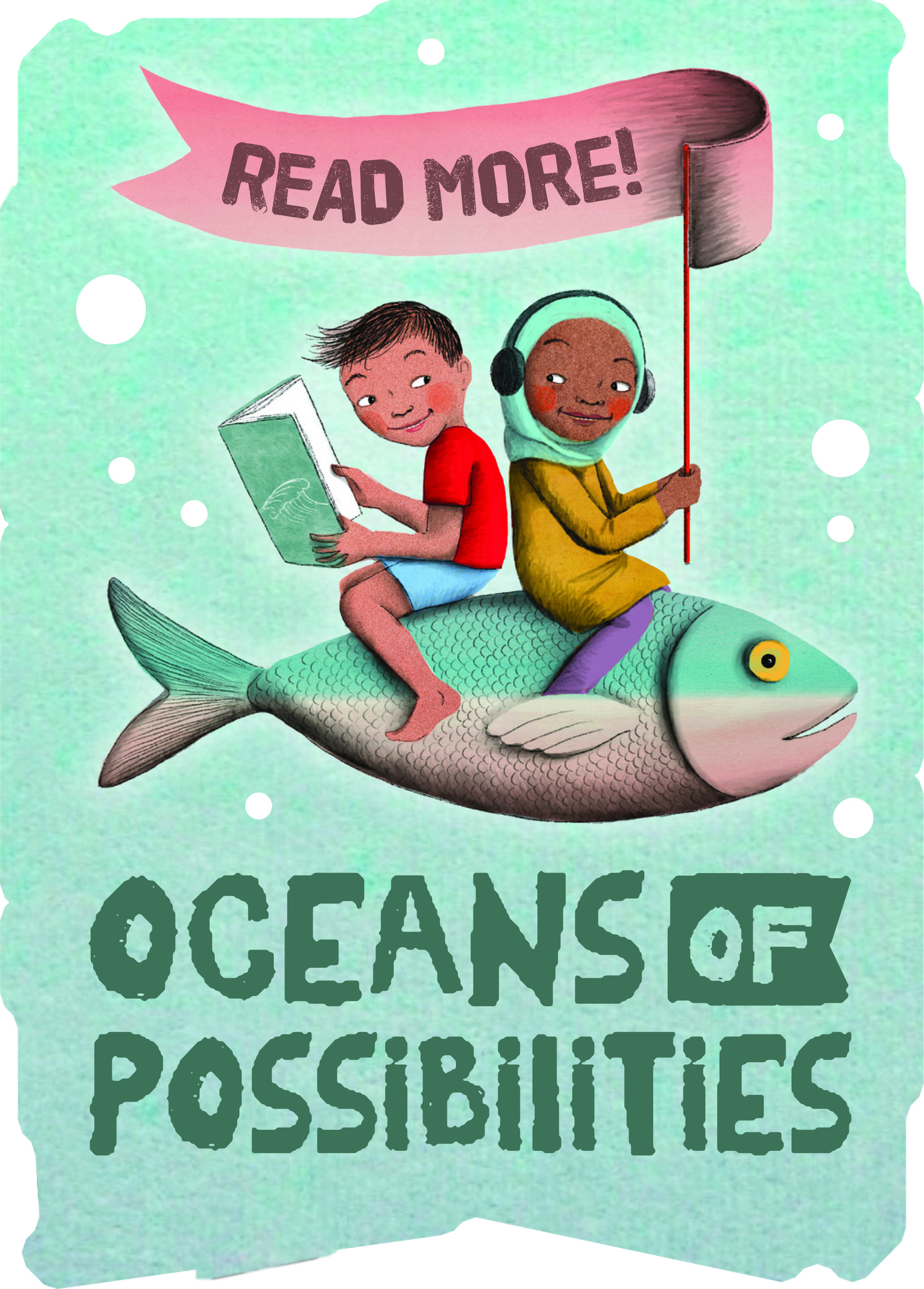 Oceans of Possibilities: Read More (Summer Reading Logo)