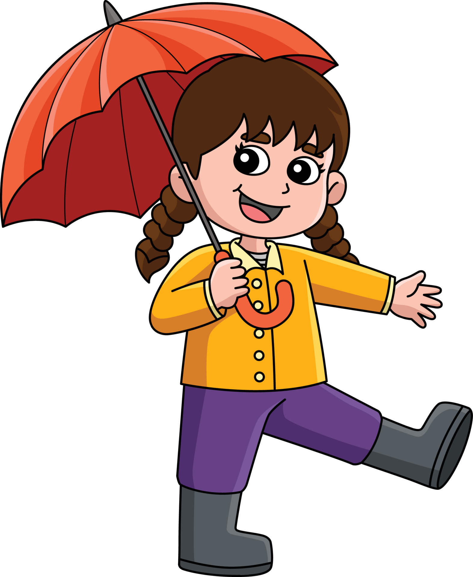 Girl Holding an Umbrella