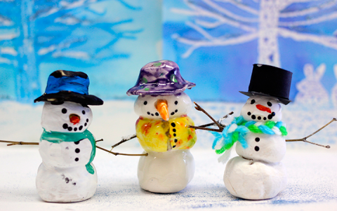 model magic snowmen