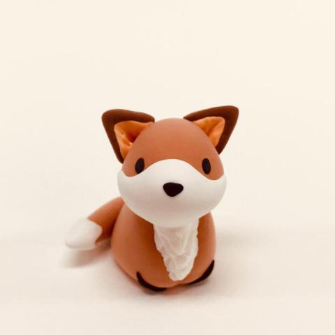 sculpey clay fox 