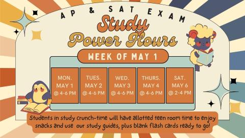 AP/SAT Exam Study Power Hours