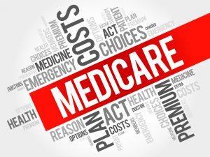 Medicare in red banner