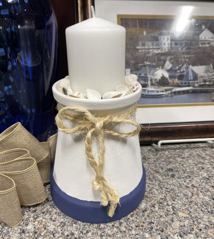 lighthouse candleholder