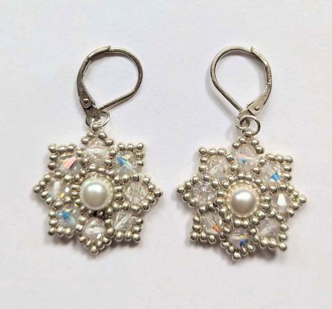 snowflake earrings