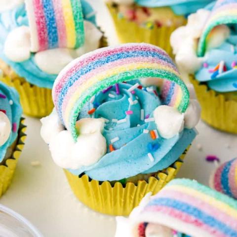 Rainbow Cupcake