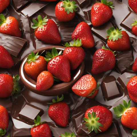 chocolate and strawberries