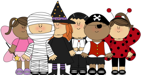 Children in Halloween Costumes