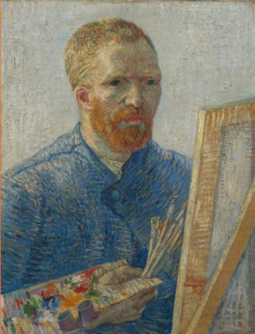 Self-Portrait as a Painter, Vincent van Gogh (1853 - 1890)