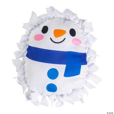 No Sew Snowman Pillow