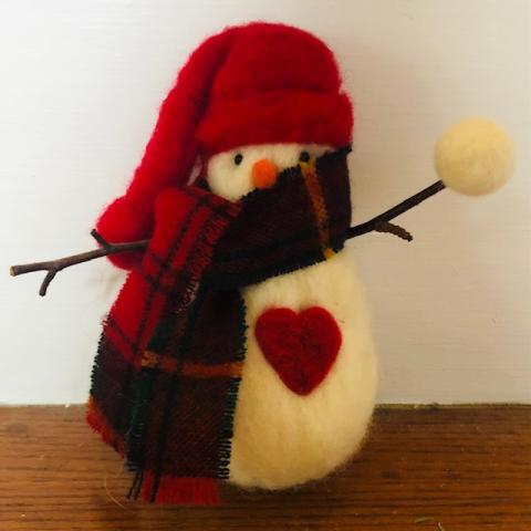 Felted snowman