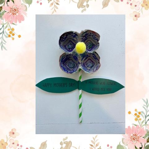Egg Carton Flower