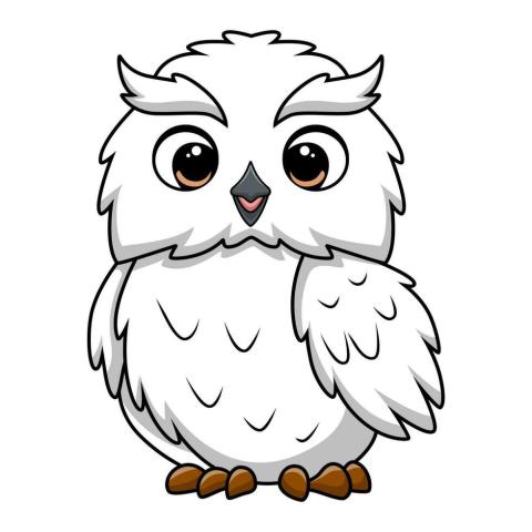 Snow Owl Clip Art