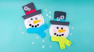 Paper Plate Snowman