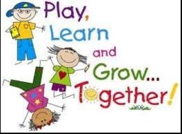 Play, Learn, and grow together clip art