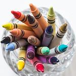 Crayons in Glass