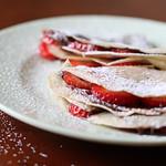 Strawberry crepe