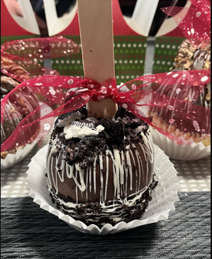 chocolate dipped apple