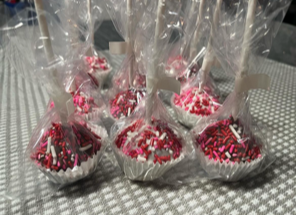 valentines cake pops