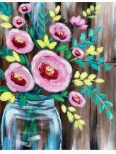 Painting of spring flowers