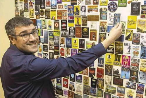 Brian Stoll with Playbills