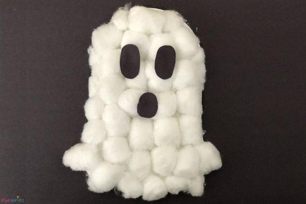 Cotton Ball Ghosts