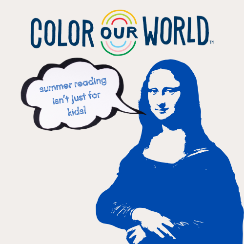 color our world logo with mona lisa