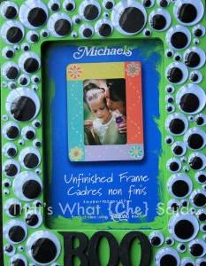 googly eye picture frame