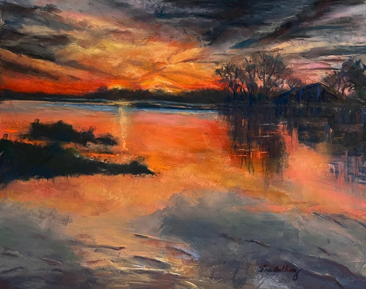 Tiny Anthony artwork of sunset